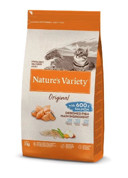 Nature's Variety Cat Original Sterilized Salmão