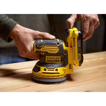 Lixadora Rotorbital 18v c/ 1 Bateria 2ah, Carregador 2a e Saco de Transporte STANLEY SFMCW220D1S-QW