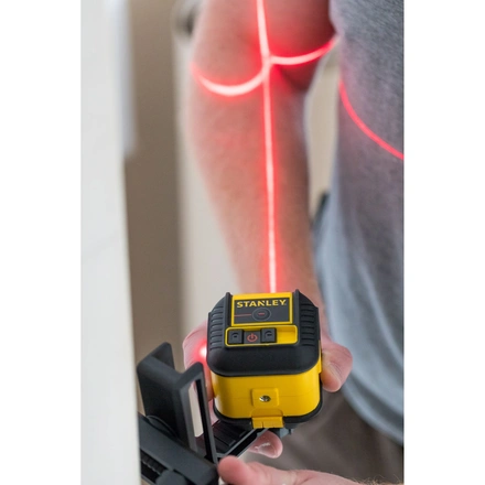Nível laser VERMELHO em cruz CROSS90 com linha adicional de 90°. Alcance 12m STANLEY STHT77502-1