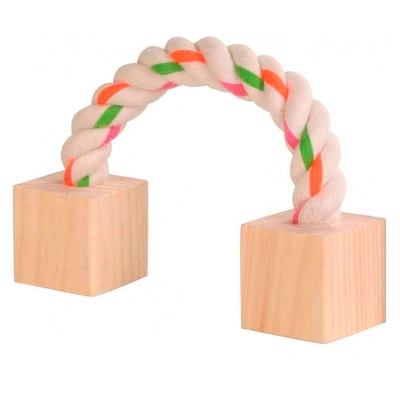 Corda Com Cubos Em Madeira