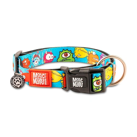 Max & Molly - Coleira Com Id Tag "Little Monsters"