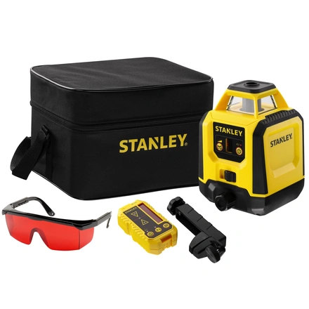 Nível laser VERMELHO rotativo. Alcance 30m (240m com detetor) STANLEY STHT77616-0