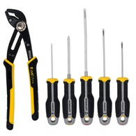 Conjunto Chaves de Fenda STANLEY Plano/phillips/alicate Bomba Agua - 7 Peças FMHT65766-0