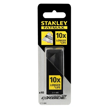 Lâminas de Carboneto para Faca FATMAX (10 Unid.) STANLEY 2-11-800