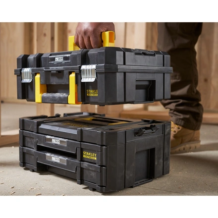 Combo Mala Multiusos Pro-stack Ii+ Caixa Dupla Pro-stack Iv STANLEY FATMAX FMST1-71981