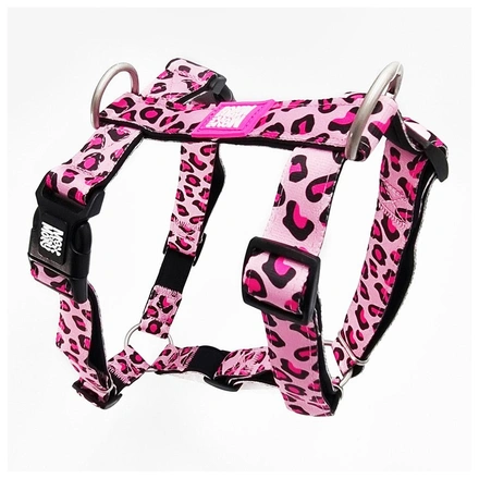 Max & Molly - Peitoral "Leopard Pink"
