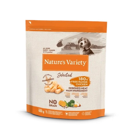 Nature's Variety Dog Selected No Grain Junior Frango Campo