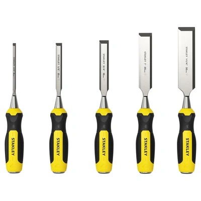 Conjunto de Formões para Madeira Dynagrip 6, 10, 15, 20, 25mm (6 Peças) STANLEY 2-16-888
