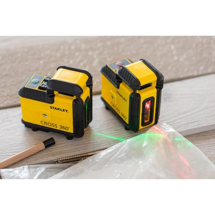 Nível laser VERMELHO de linhas 360° e linha vertical. Alcance 20m STANLEY STHT77504-1