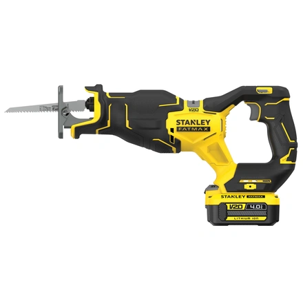 Serra Sabre Brushless V20 Li-ion 18v com Bateria, Carregador e Mala Prostack. STANLEY SFMCS311M1T-QW