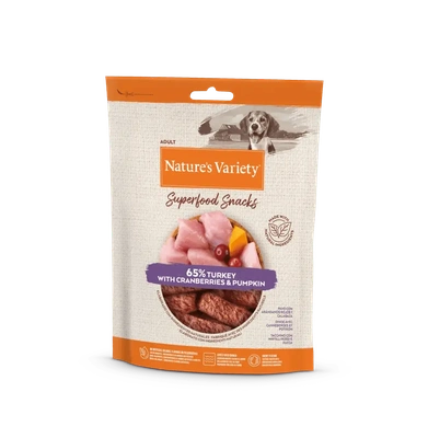 Nature's Variety Dog Superfood Snacks Turkey - 8x85g