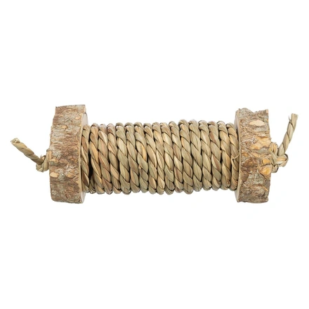 Rolo Para Brincar Com Corda De Algas E Madeira