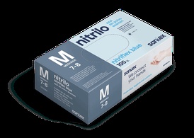 Luvas Nitrilo Azul Descartavel Santex Nitrifex Blue - 3,5g - 100 Uni