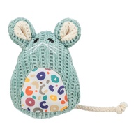 Rato Sentado Em Tecido "Tricot" Com Catnip