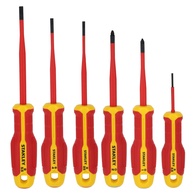 Conjunto Chaves de Fenda Eletricista Isolado 1000v STANLEY Plano/pozidriv - 6 Peças FMHT65765-0