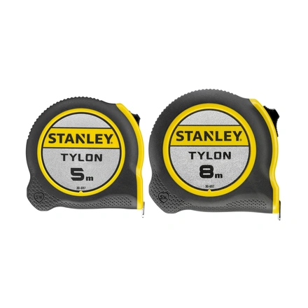 Twin Pack Fita Métrica STANLEY Tylon 5m (19mm Largura) 8m (25mm Largura) STHT0-74260