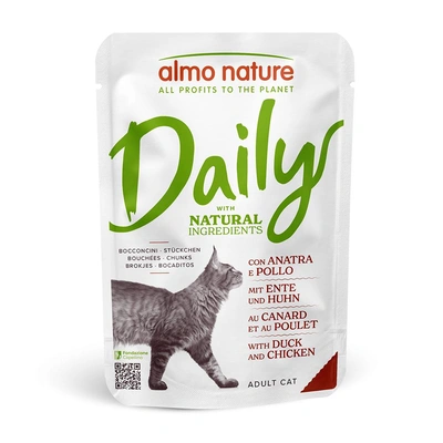 "Almo Nature" Cat Daily - Frango E Pato (30 Unidades)