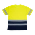 T-Shirt Alta Visibilidade Azul/Amarela TS31 Faixas Refletoras Segmentadas