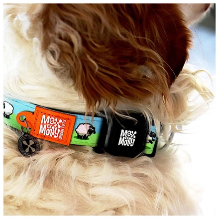 Max & Molly - Coleira Com Id Tag "Black Sheep"