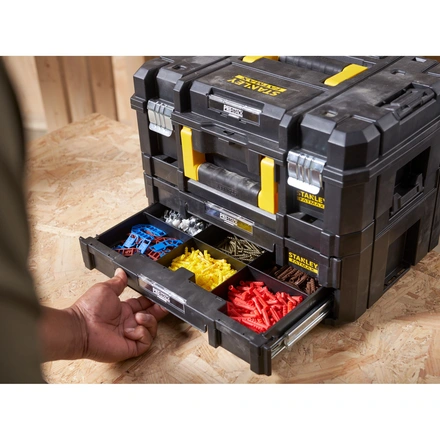 Combo Mala Multiusos Pro-stack Ii+ Caixa Dupla Pro-stack Iv STANLEY FATMAX FMST1-71981