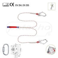 Absorvedor De Energia Com Linha Em Y De 1,5m + Mosquetao Aço