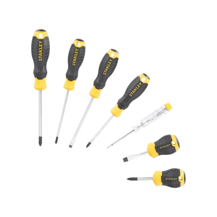 Conjunto - Jogo De 7 Chaves De Fendas Cushion Grip Stanley STHT16166-0