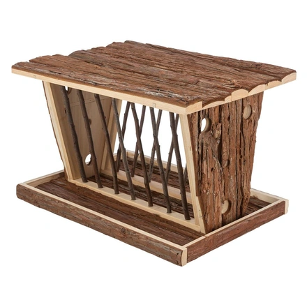 Porta Feno Com Base E Telhado