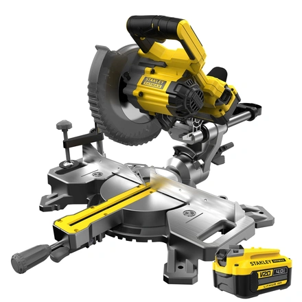 Serra de Esquadria V20 Li-ion 18v com 1 Batería 4ah e Carregador STANLEY SFMCS701M1-QW