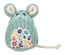 Rato Sentado Em Tecido "Tricot" Com Catnip