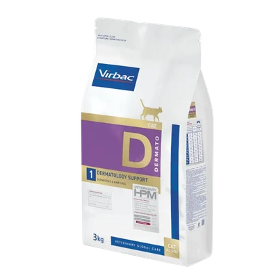 Virbac HPM Veterinary Cat Dermatology Support - 3kg