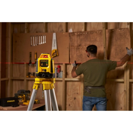 Nível laser VERMELHO rotativo. Alcance 30m (240m com detetor) STANLEY STHT77616-0