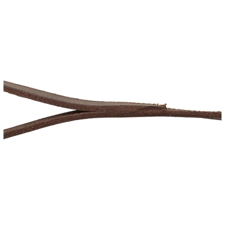 Trela "Rustic" Em Couro - Castanho Escuro