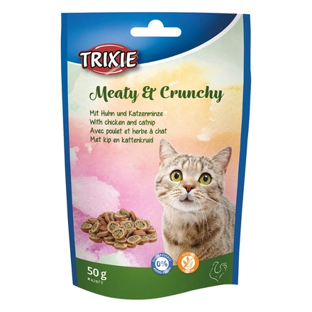 "Meaty & Crunchy" Com Frango E Catnip