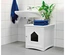 Casa Em Mdf Lacado Para Toilete De Gatos