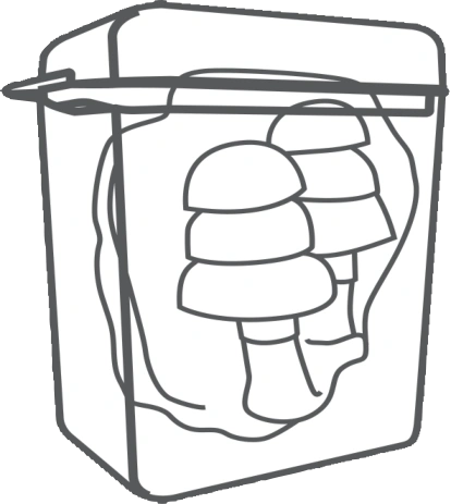 Tampões Reutilizáveis Com Caixa Com/Sem Cordão