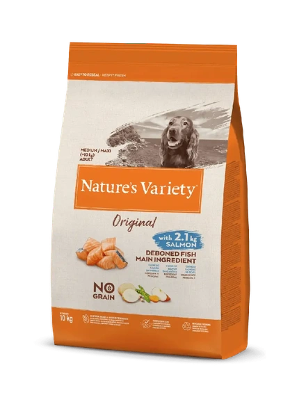 Nature's Variety Dog Original No Grain Medium Adulto Salmão