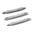 Jogo 3 Pontas Duplas Longas BITS PH/SL 86mm Stanley STA61384-XJ