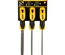Conjunto de 3 Limas Bastarda 6"/150 mm - Redonda, Plana, Triangular STANLEY 0-22-445