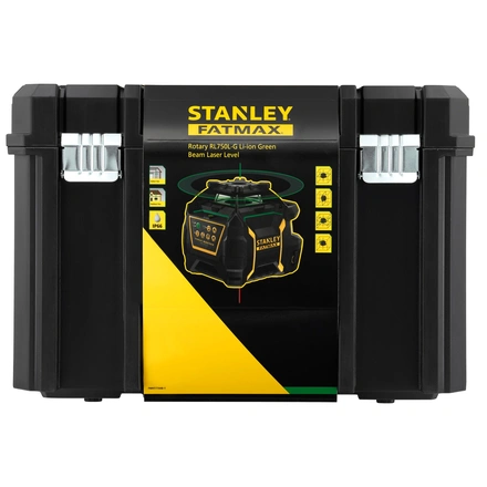 Nível laser VERDE rotativo com bateria de lítio recarregável. Alcance 60m (600m com detetor) FATMAX STANLEY FMHT77448-1