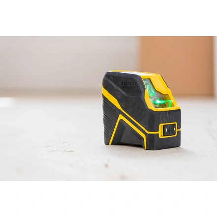 Nível laser VERDE em cruz com pilhas alcalinas. Alcance 20m (50m com detetor) FATMAX STANLEY FMHT77586-1