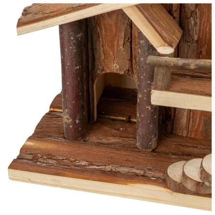 Casa "Jule" Em Madeira Natural Para Hamsters