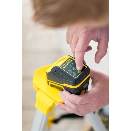 Nível laser VERDE em cruz com pilhas alcalinas. Alcance 20m (50m com detetor) FATMAX STANLEY FMHT77586-1