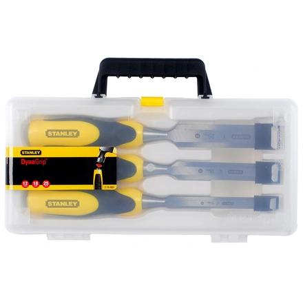 Conjunto de Formões DYNAGRIP para Madeira - 3 Unid. - 12mm, 18mm, 25mm STANLEY 2-16-883