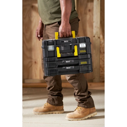 Combo Mala Multiusos Pro-stack Ii+ Caixa Dupla Pro-stack Iv STANLEY FATMAX FMST1-71981