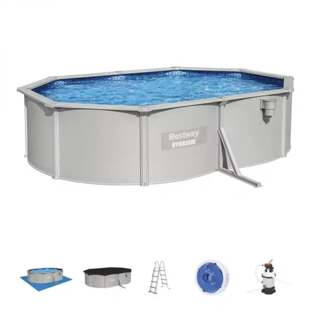 Piscina Desmontável Parede de Aço Bestway® Hydrium™ - 5,00 m x 3,60 m x 1,20 m