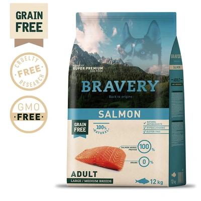 Bravery - Salmon Adult Medium/Large Breeds (Grain Free)