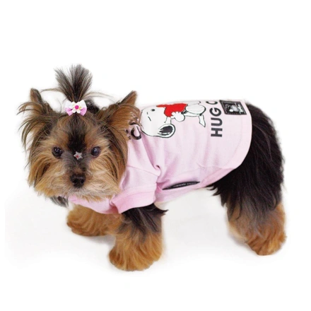 Snoopy - T-Shirt (Rosa/Keep Calm)