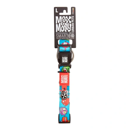 Max & Molly - Coleira Com Id Tag "Little Monsters"