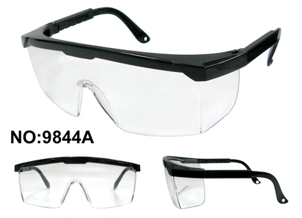 Óculos transparentes com protecção lateral