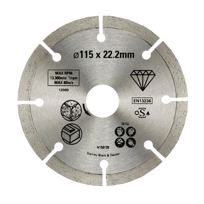 Disco de Diamante 115mm p/ Betão Stanley STA38102-XJ